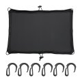1 Set Motorcycle Luggage Net Helmet Cover 24 X17 Elastic Waterproof Trunk With 6 Hooks Universal 
