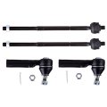 4-piece Fit For 1996-2000 Town Country Dodge Grand Caravan Plymouth Voyager-2 Front Inner 2 Outer Tie Rod End 