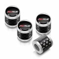 Ipick Image For Chevrolet Z71 Logo In Black On Real Carbon Fiber Barrel Silver Aluminum Tire Valve Stem Caps