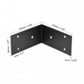 Uxcell Corner Brace Angle Bracket Fastener Stainless Steel L Shape 100mmx100mmx50mm Black With Screws 2 Pcs