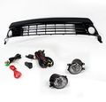 Bumper Driving Led Fog Lights Lamps Chrome With Grille For 2012-2015 Prius 