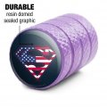 Superman Usa American Flag Shield Logo Tire Rim Wheel Aluminum Valve Stem Caps