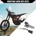 Hihaha Outer Electric Dirt Bike Key Set For Sur Ron X S Ignition Switch 1 Silver Tone