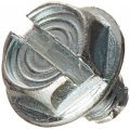 Steel Thread Cutting Screw 1104fsw Zinc Plated Hex Washer Head Slotted Drive Type F 10-32 Size 1 4 In Length Pack Of 50 