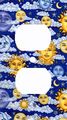 Celestial Sun Moon And Clouds Decorative Outlet Cover 