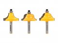 Yonico Router Bits Set Edge Forming 3 Bit 9 16-inch 1 4-inch Shank 13322q 
