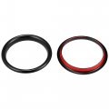 X Autohaux 4 Pcs Black Air Conditioner Vent Ring Inner Trim Aluminum Alloy Decoration Cover For Audi A3 S3 Q2l 2013-2021