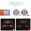 Mictuning 7 Way Plug Inline Trailer Cord With Gang Junction Box Bundle Waterproof 20 Led Tail Lights