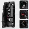 Acanii For 2003-2006 Chevy Silverado 1500 2500 3500 Red Led Tube Tail Lights Brake Lamps Assembly Driver Passenger