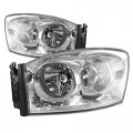 Instyleparts Clear Lens Headlights With Chrome Housing Made For Dodge Ram 1500 2500 3500 