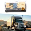 60a Power Distribution Block Copper Ground Fuse Holder 1 In 2 Way Out For Car Audio Systems And Boats