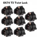 Ocpty 8 Pack T5 74 Twist Sockets Replacement For Instrument Panel Gauge Cluster Dashboard