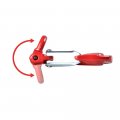 Amopacorp Red Grade 80 Steel Clevis Safety Latch Hook For 3 16 1 4 Synthetic Winch Rope Line Cable Atv Utv Suv Off-road