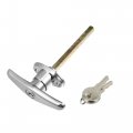 Hihaha Universal Garage Door Keyed T-handle Lock Kit With 2 Keys Shed T Handle For Most Brands Of Truck Caps Camper 