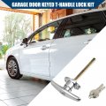Hihaha Universal Garage Door Keyed T-handle Lock Kit With 2 Keys Shed T Handle For Most Brands Of Truck Caps Camper