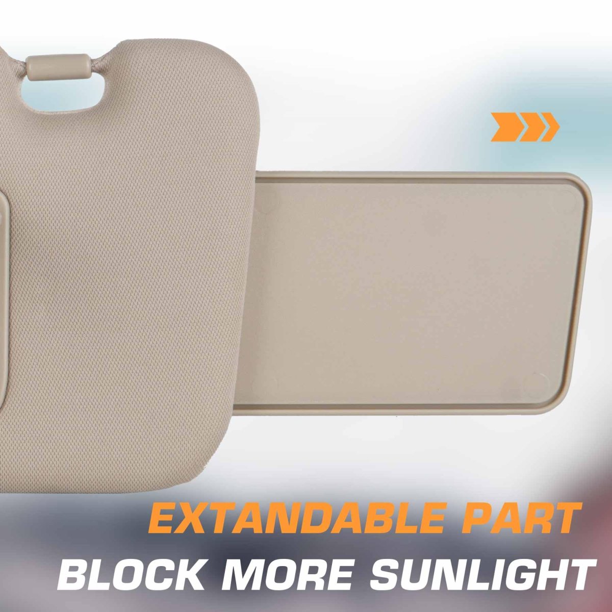Left Driver And Right Passenger Side Sun Visor For Nissan Murano 2009 2010 2011 2012 2013 2014 Beige With Light Uv Resistant
