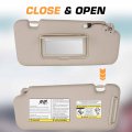 Left Driver And Right Passenger Side Sun Visor For Nissan Murano 2009 2010 2011 2012 2013 2014 Beige With Light Uv Resistant