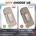 Left Driver And Right Passenger Side Sun Visor For Nissan Murano 2009 2010 2011 2012 2013 2014 Beige With Light Uv Resistant