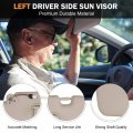 Left Driver And Right Passenger Side Sun Visor For Nissan Murano 2009 2010 2011 2012 2013 2014 Beige With Light Uv Resistant