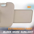 Left Driver And Right Passenger Side Sun Visor For Nissan Murano 2009 2010 2011 2012 2013 2014 Beige With Light Uv Resistant