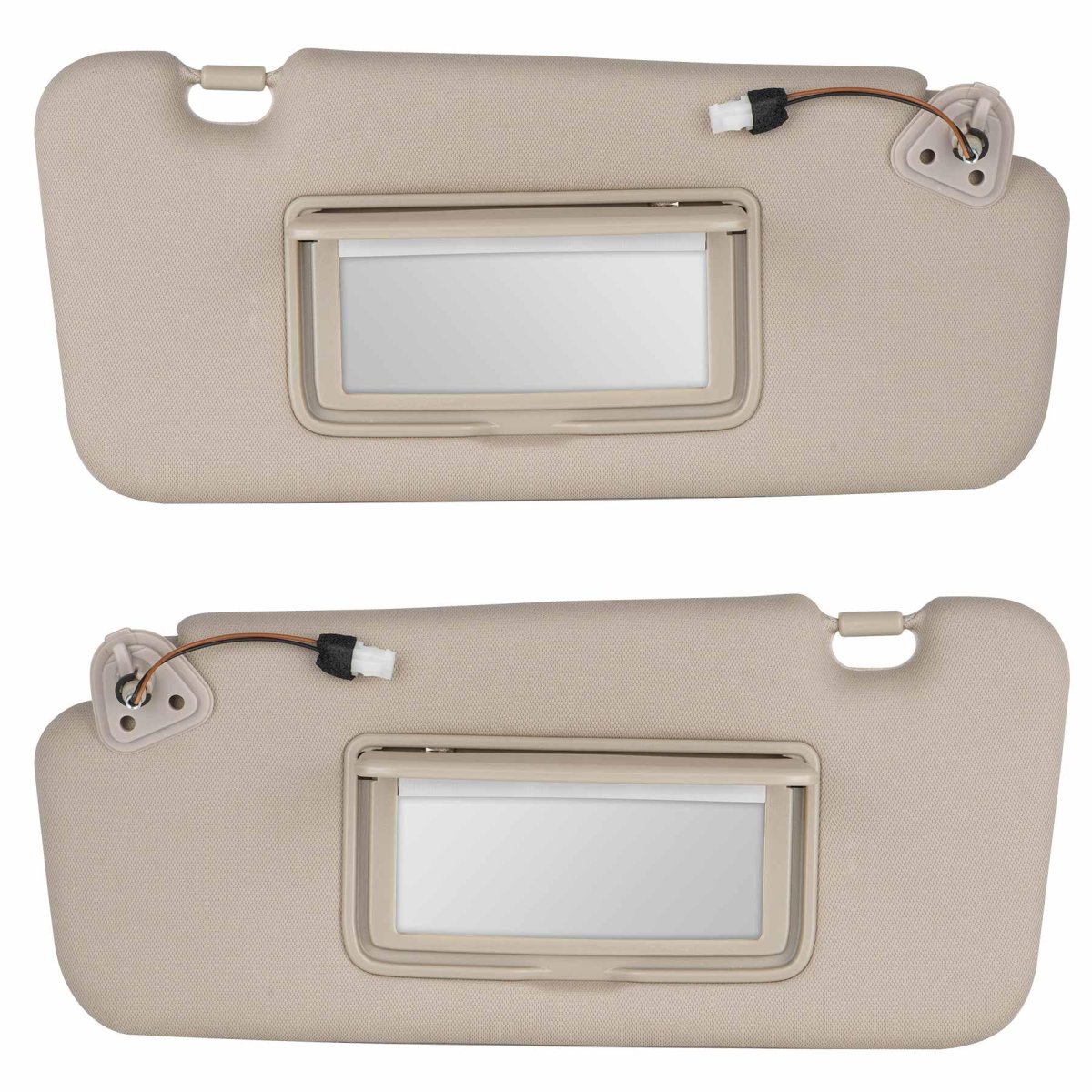 Left Driver And Right Passenger Side Sun Visor For Nissan Murano 2009 2010 2011 2012 2013 2014 Beige With Light Uv Resistant