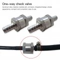 2pcs 3 8 10mm Non Return One Way Check Valve For Fuel Line Oil Petrol Diesel Aluminium