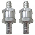 2pcs 3 8 10mm Non Return One Way Check Valve For Fuel Line Oil Petrol Diesel Aluminium