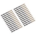 24pcs Jobber Drill Bits 4 2mm 0 165 Black Nitride Gold Titanium Coated M2 High Speed Steel Hss Twist For Stainless Aluminum 
