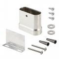 Prime-line 658-3009-3 Pilaster Shoe Kit For 3 In Wide Pilasters Stainless Steel Oval End Single Pack 