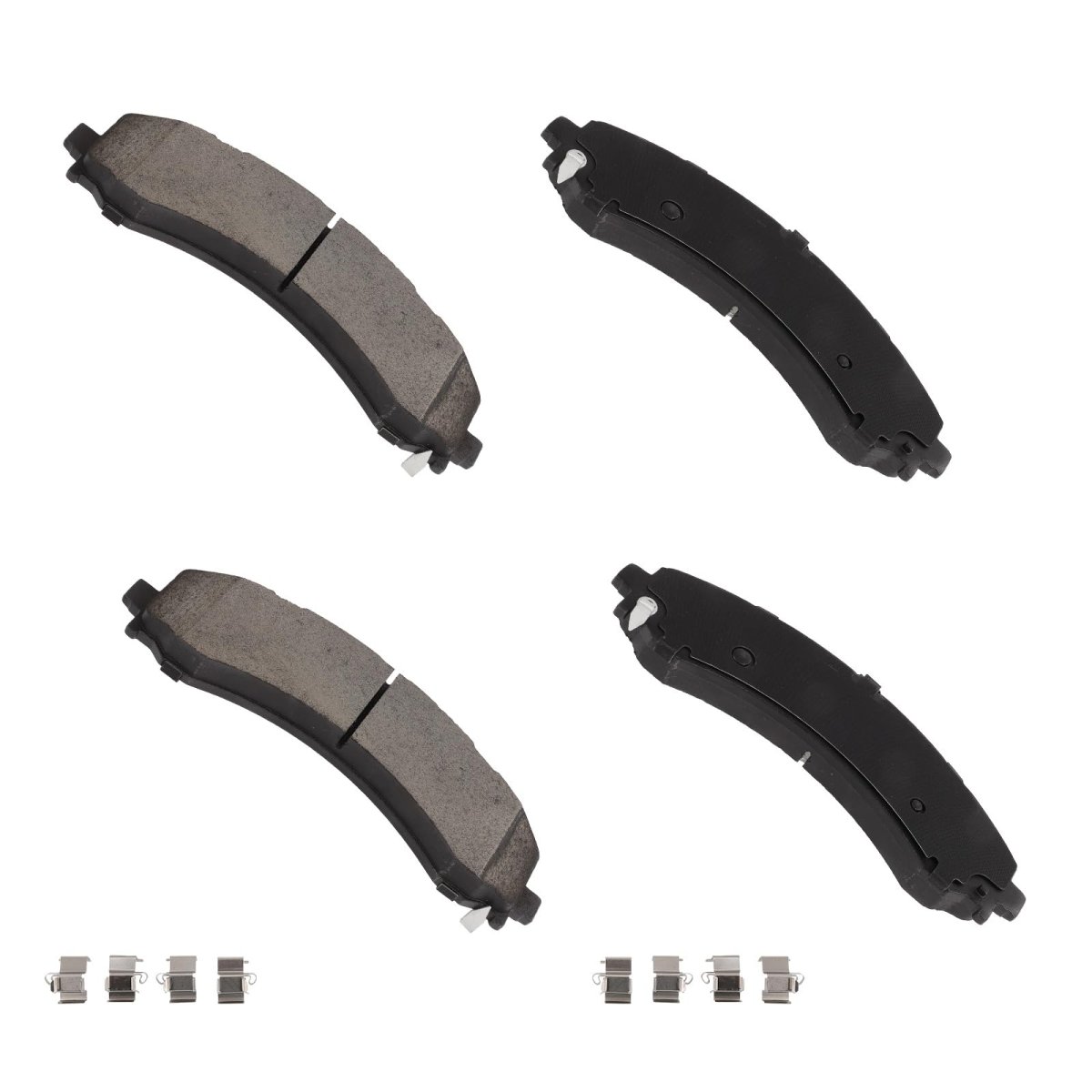 Rear Ceramic Disc Brake Pad Set D2224 For Ram 3500 6 4l And 7l 2019 2025 4 Piece With Hardware