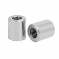Uxcell M6 Round Connector Nuts 304 Stainless Steel Coupling Nut 14 0mm 0 55inch Length Pack Of 5