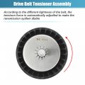 Uxcell Drive Belt Tensioner Assembly Accessory Idler Pulley No 11287559887 For Bmw X6 2008-2011 Black Metal