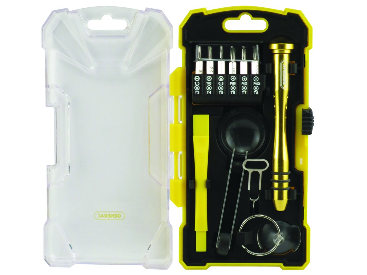 General Tools 660 Iphone Repair Kit For Smart Phones Tablets Other Electronic Devices 17 Piece Set