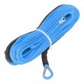 Fydun Winch Line Cable Rope Synthetic Fiber 5500lbs Breaking Strength 4 8mmx15m For Suv Utv Atv Winches Truck Boat Blue 