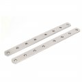 Uxcell 8pcs Flat Repair Plate Metal Straight Corner 300 X 25 4mm Brackets Fixing Mending Brace Plates