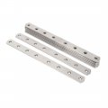 Uxcell 8pcs Flat Repair Plate Metal Straight Corner 300 X 25 4mm Brackets Fixing Mending Brace Plates