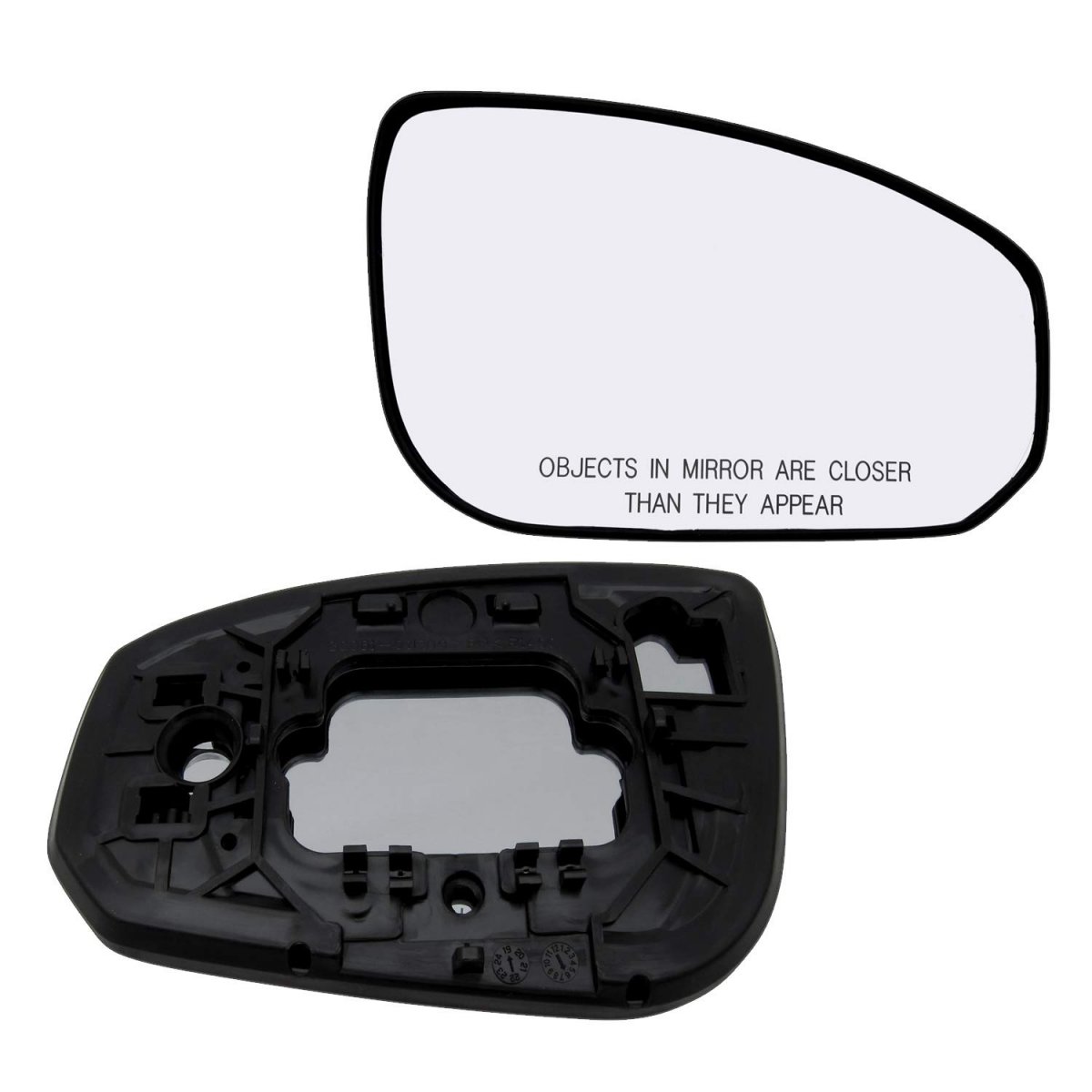 Passenger Side Mirror Glass Assembly With Plastic Backing Plate Non-heated For 2004-2008 Nissan Maxima