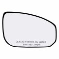 Passenger Side Mirror Glass Assembly With Plastic Backing Plate Non-heated Compatible 2004-2008 Nissan Maxima