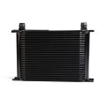 Universal Aluminum Engine Transmission Oil Cooler 28 Row British Model Black An-10 Inlet Outlet 13 00 X 9 2 In Overall Size 