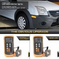 Vipmotoz Full Led Strip Front Side Marker Lights Fender Parking Lamps Compatible With 2010-2013 Ford Transit Connect Chrome