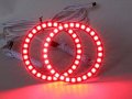 Nslumo Rgb Led Halo Ring Lights 50mm Outer Diameter Multi-color Super Bright Angel Eyes Circle Lamp For Headlight Daytime 