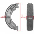 Caltric Rear Brake Shoe Set Compatible With Suzuki Quadsport Ltz250 2x4 Z250 2004-2009 Right
