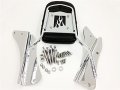 Smt-flame Backrest Sissy Bar Compatible With 2001-2006 Honda Shadow Spirit 750 Vt750 B00rudyzii