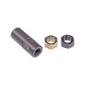 Tie Rod End Adjusting Sleeve For Mitsubishi Mighty Max 1990 To 1995 Steel Gray Fine Thread With 2 Nuts Replacement Mb166769 And 
