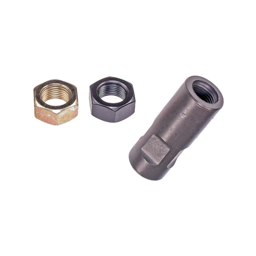 Tie Rod End Adjusting Sleeve For Mitsubishi Mighty Max 1990 To 1995 Steel Gray Fine Thread With 2 Nuts Replacement Mb166769 And
