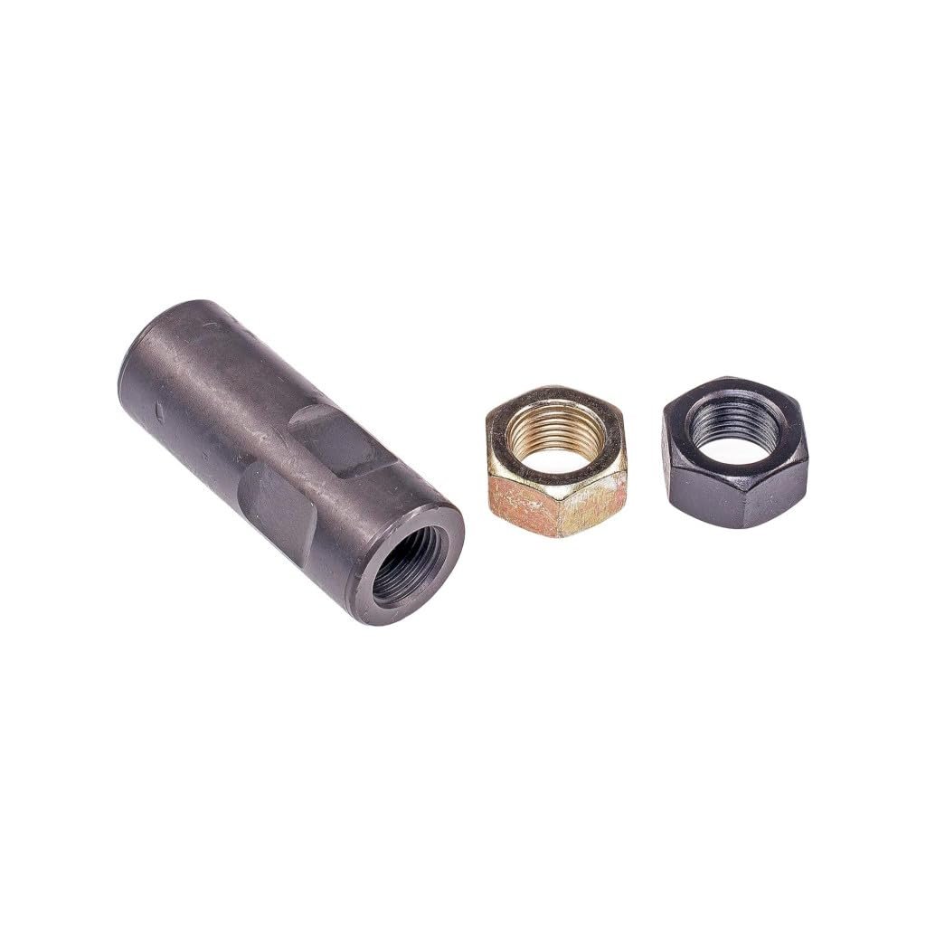 Tie Rod End Adjusting Sleeve For Mitsubishi Mighty Max 1990 To 1995 Steel Gray Fine Thread With 2 Nuts Replacement Mb166769 And