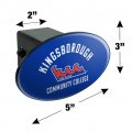 Kingsborough Community College The Wave Logo Oval Tow Hitch Cover Trailer Plug Insert 2