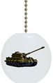 Military Tank Ceramic Fan Pull 