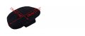Beler Black Suede Design S Class Car Headrest Neck Pillows Seat Cushion Fit For Mercedes Benz Maybach