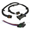 Dual Cooling Radiator Fan Motor Wiring Harness With 4 Pin Male Pigtail Connector Fit Corvette Camaro